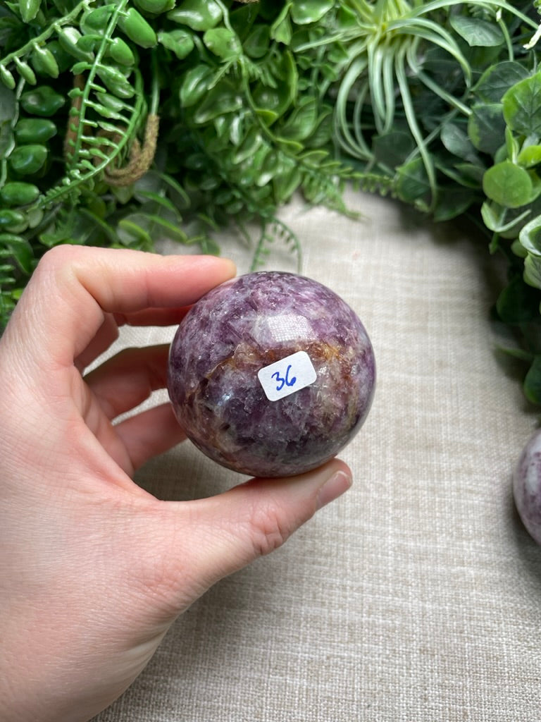 Purple Mica Sphere