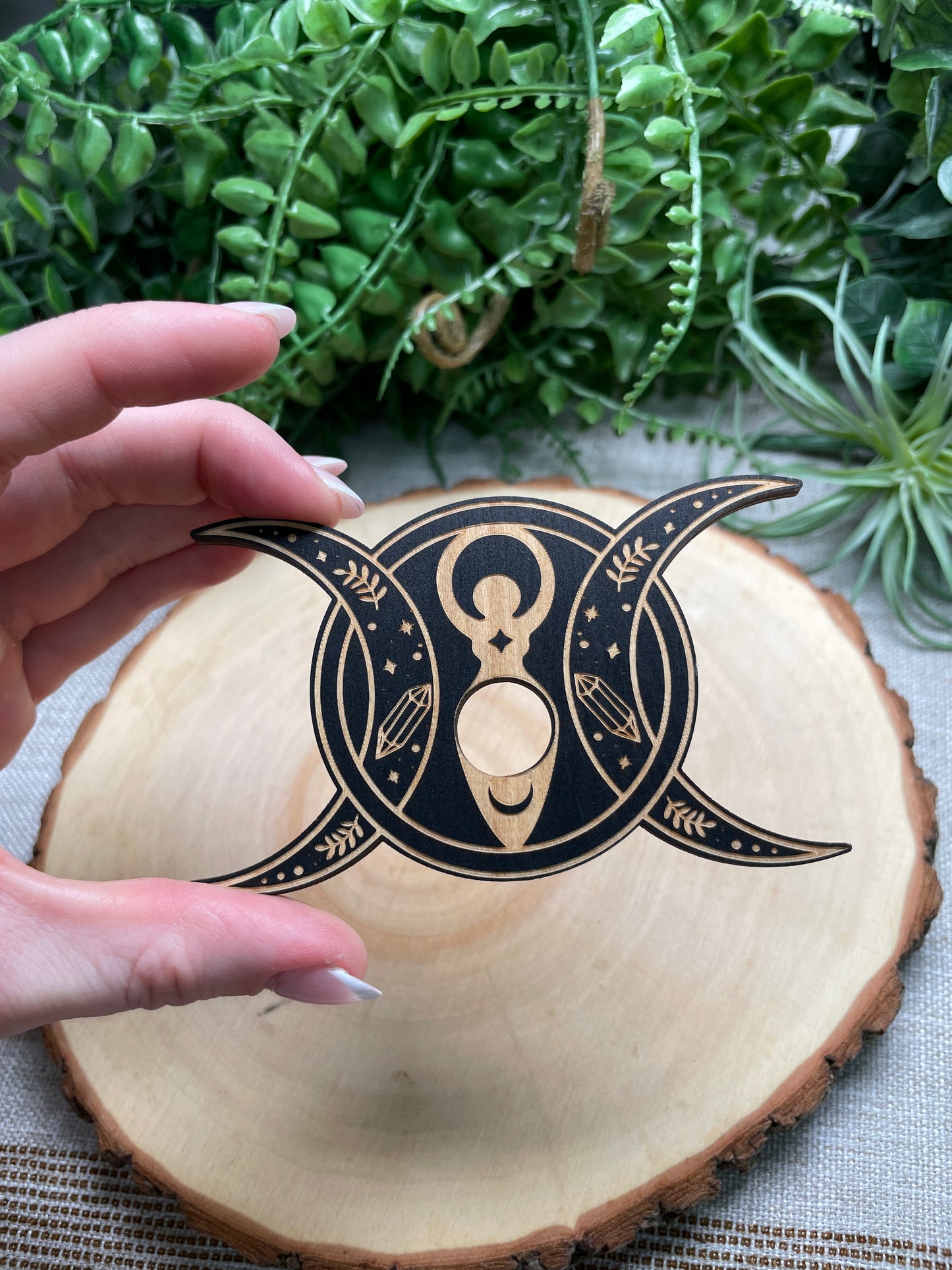 Wooden Sphere Stand