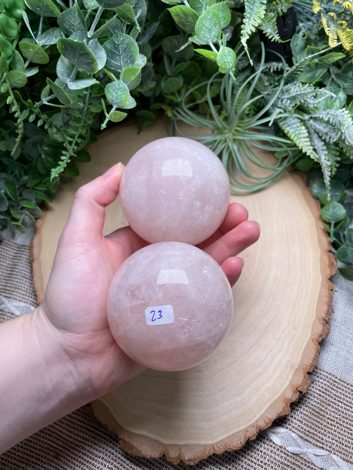 Rose Quartz Sphere (42 available)