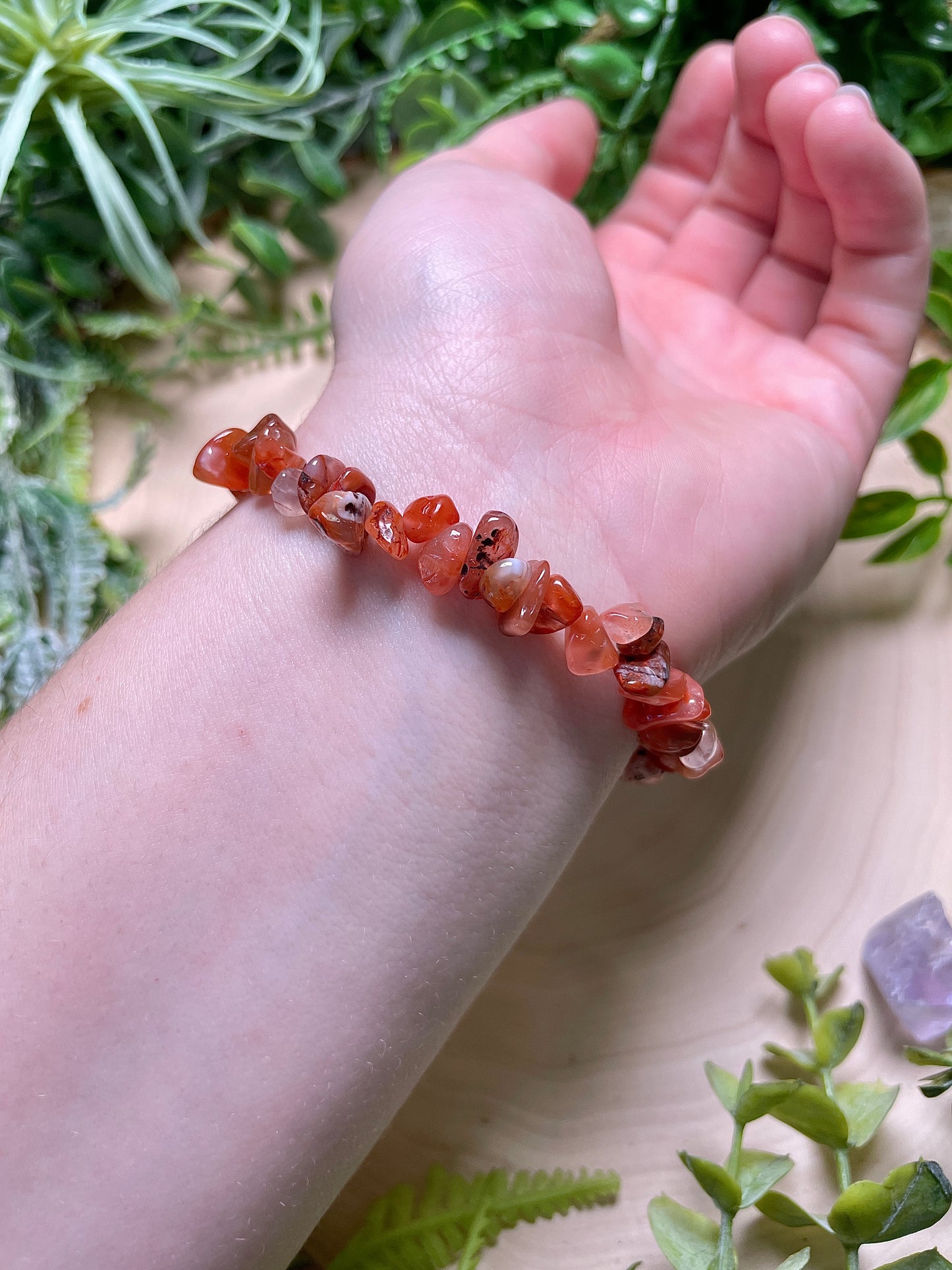 Carnelian Chip Bracelet
