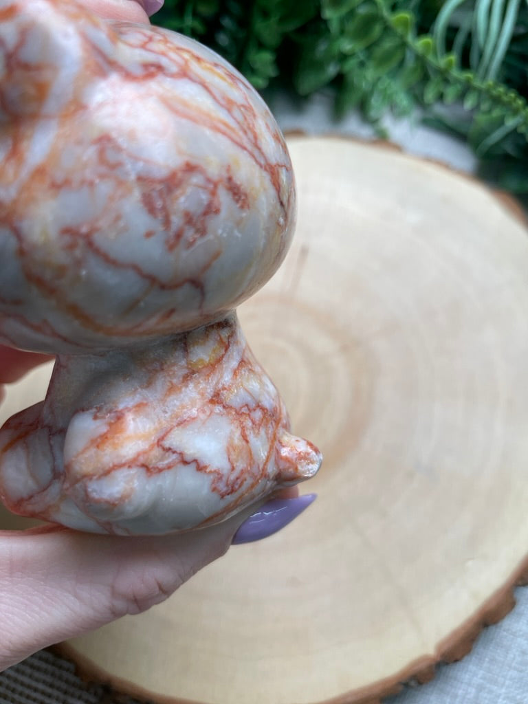 Red Vein Jasper Hello Kitty (chipped tail)