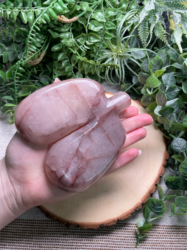 Fire Quartz Lung Shaped Dish