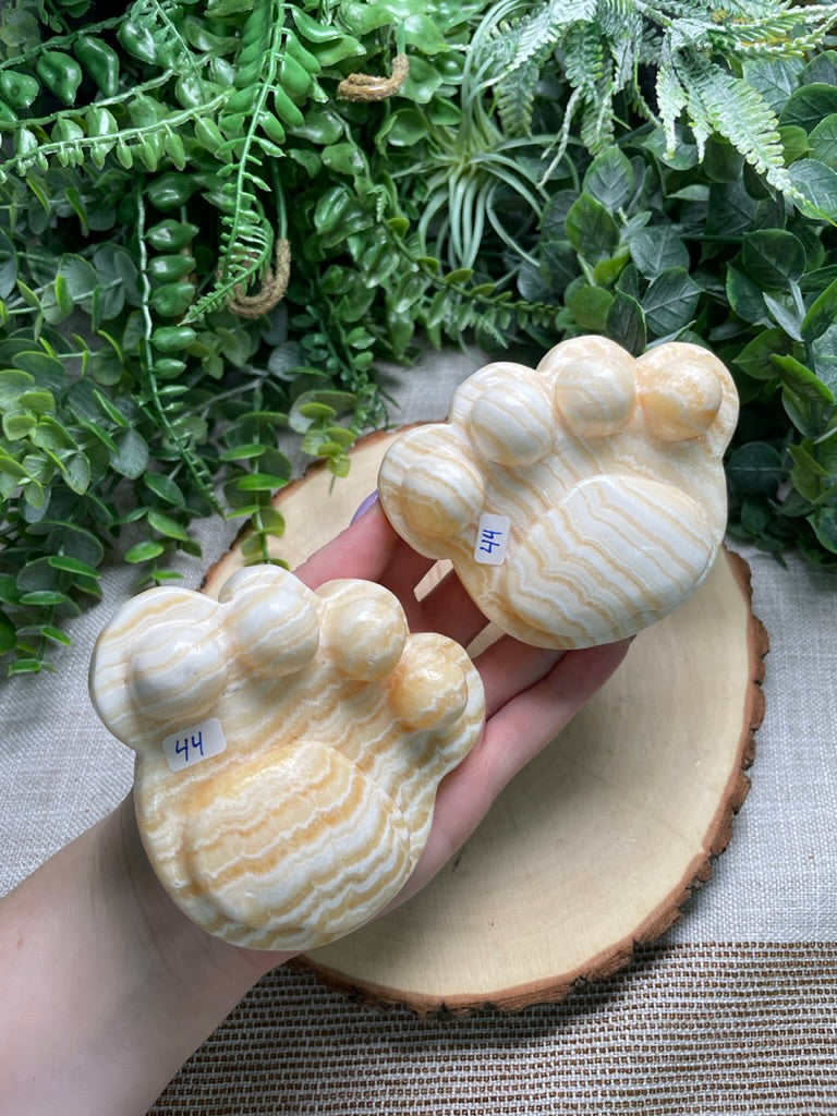Yellow Calcite Paw