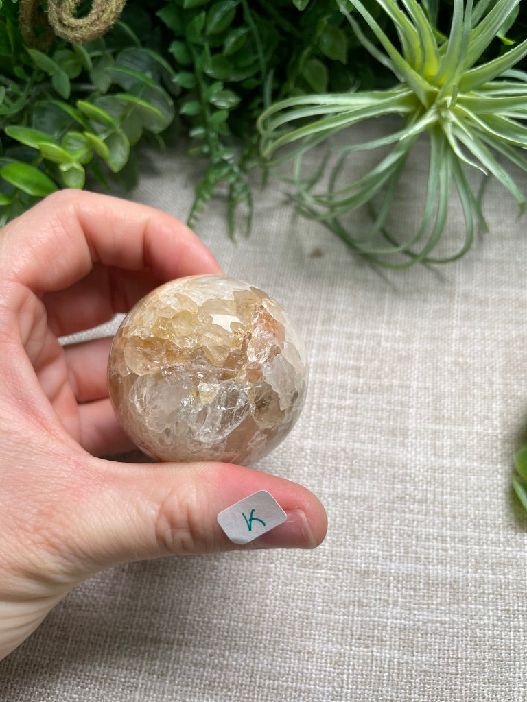 Flower Agate Mix Sphere