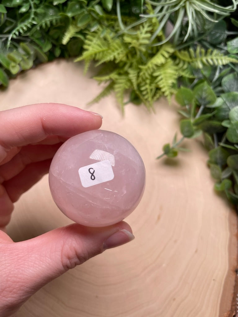 Rose Quartz Sphere (42 available)