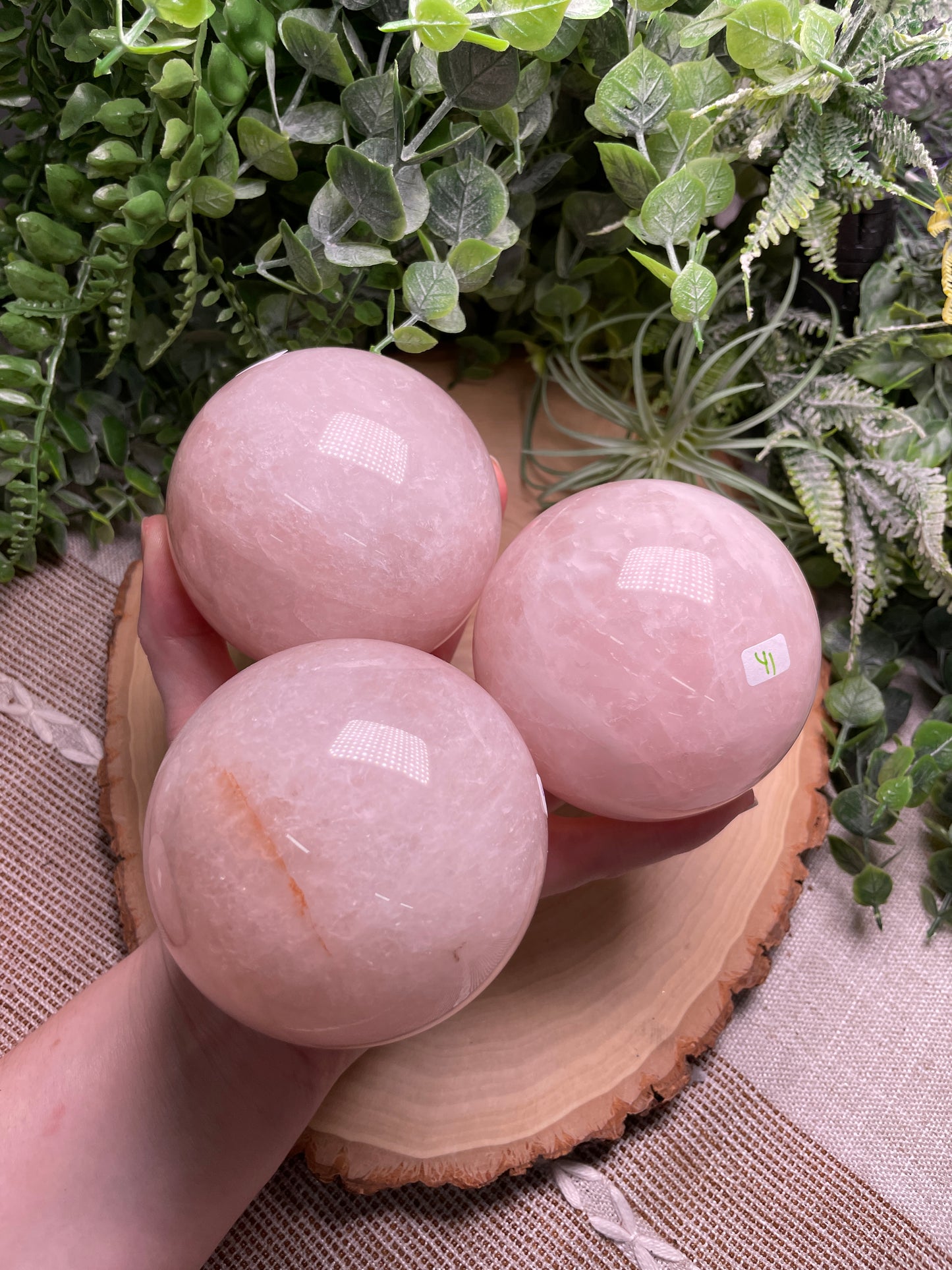 Rose Quartz Sphere (42 available)