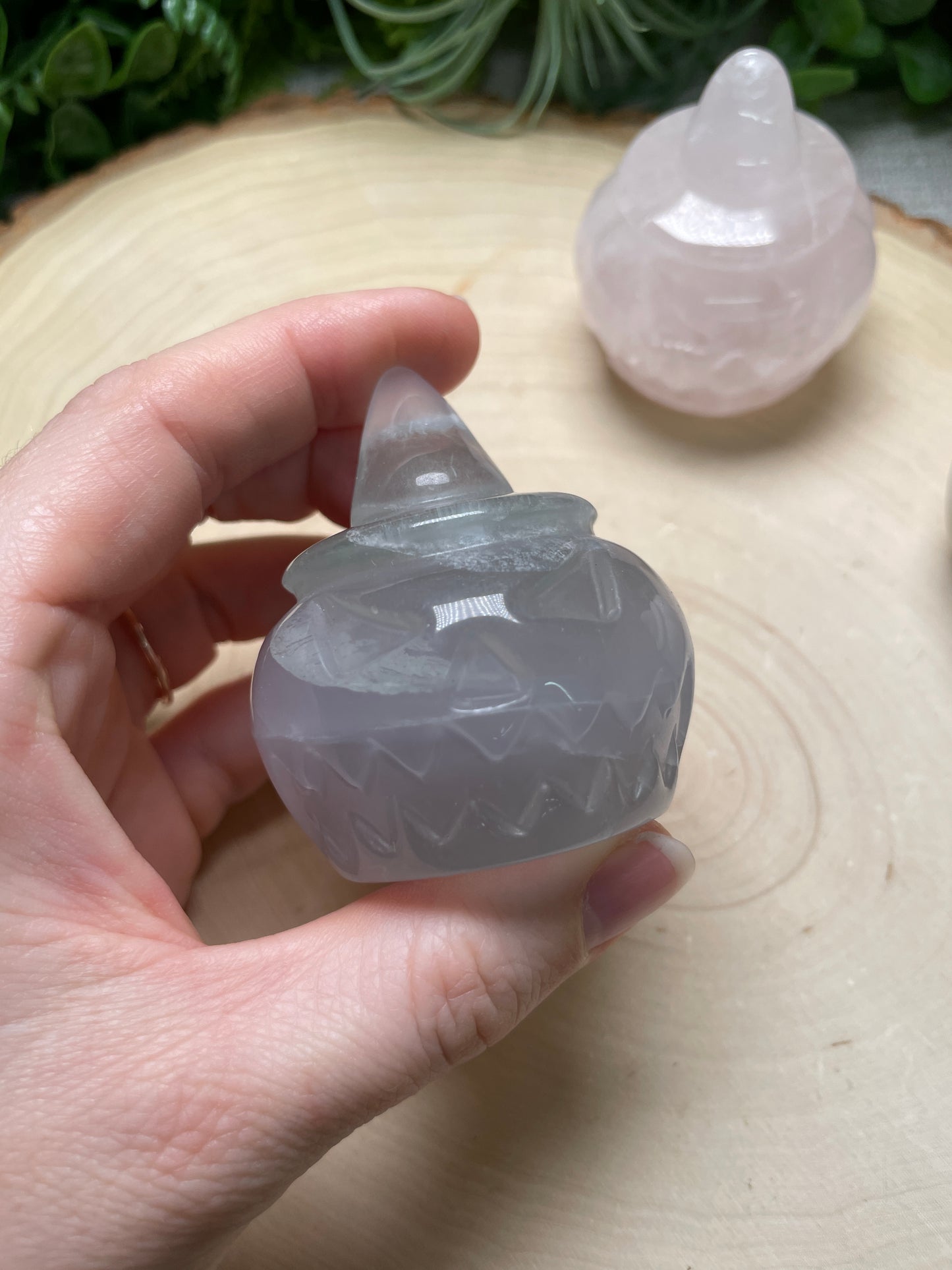 Crystal Angry Face Jack-O-Lantern