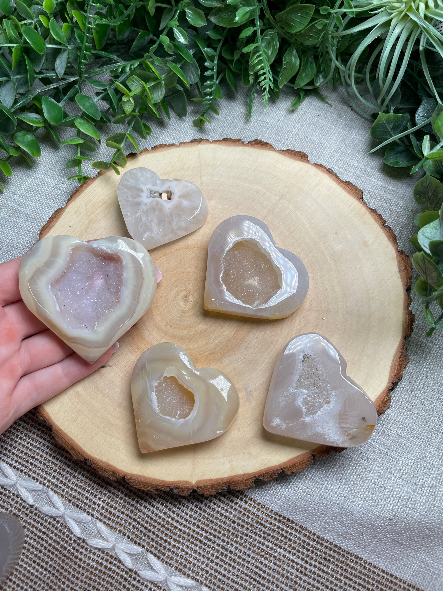 Druzy Agate Heart