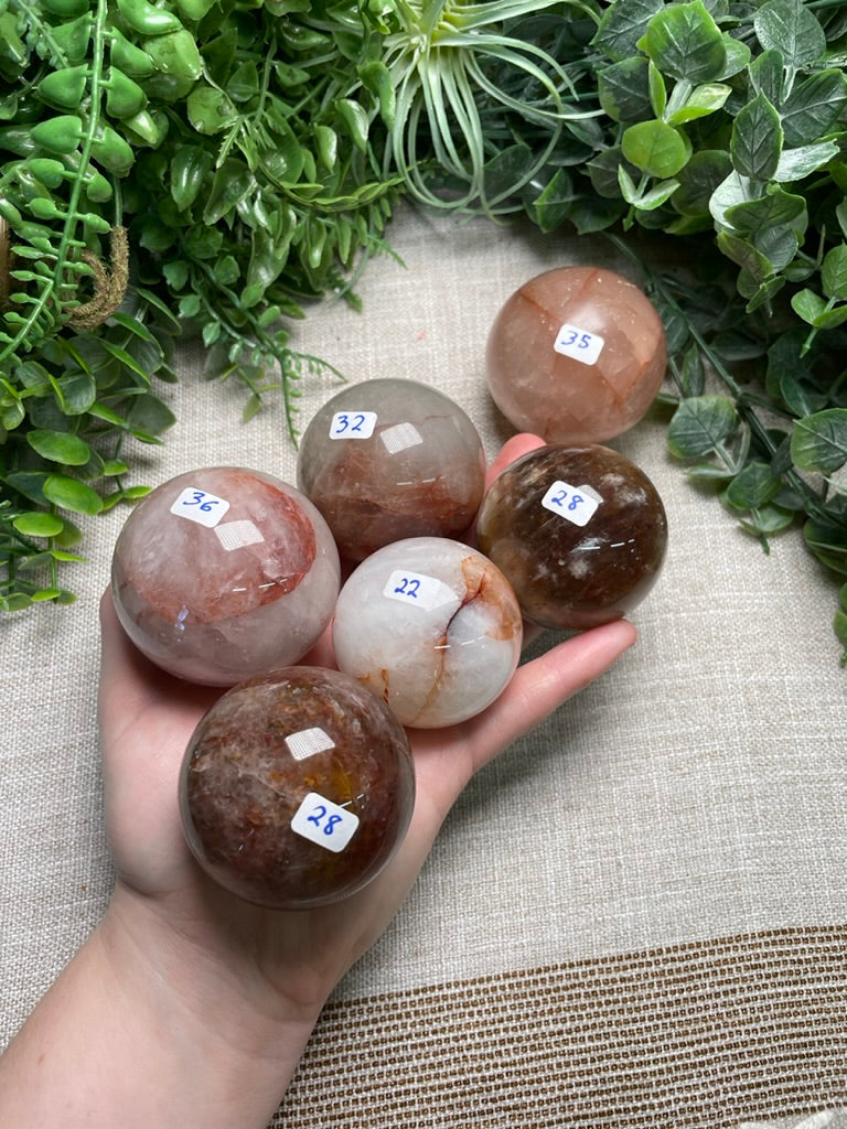 Fire Quartz Sphere