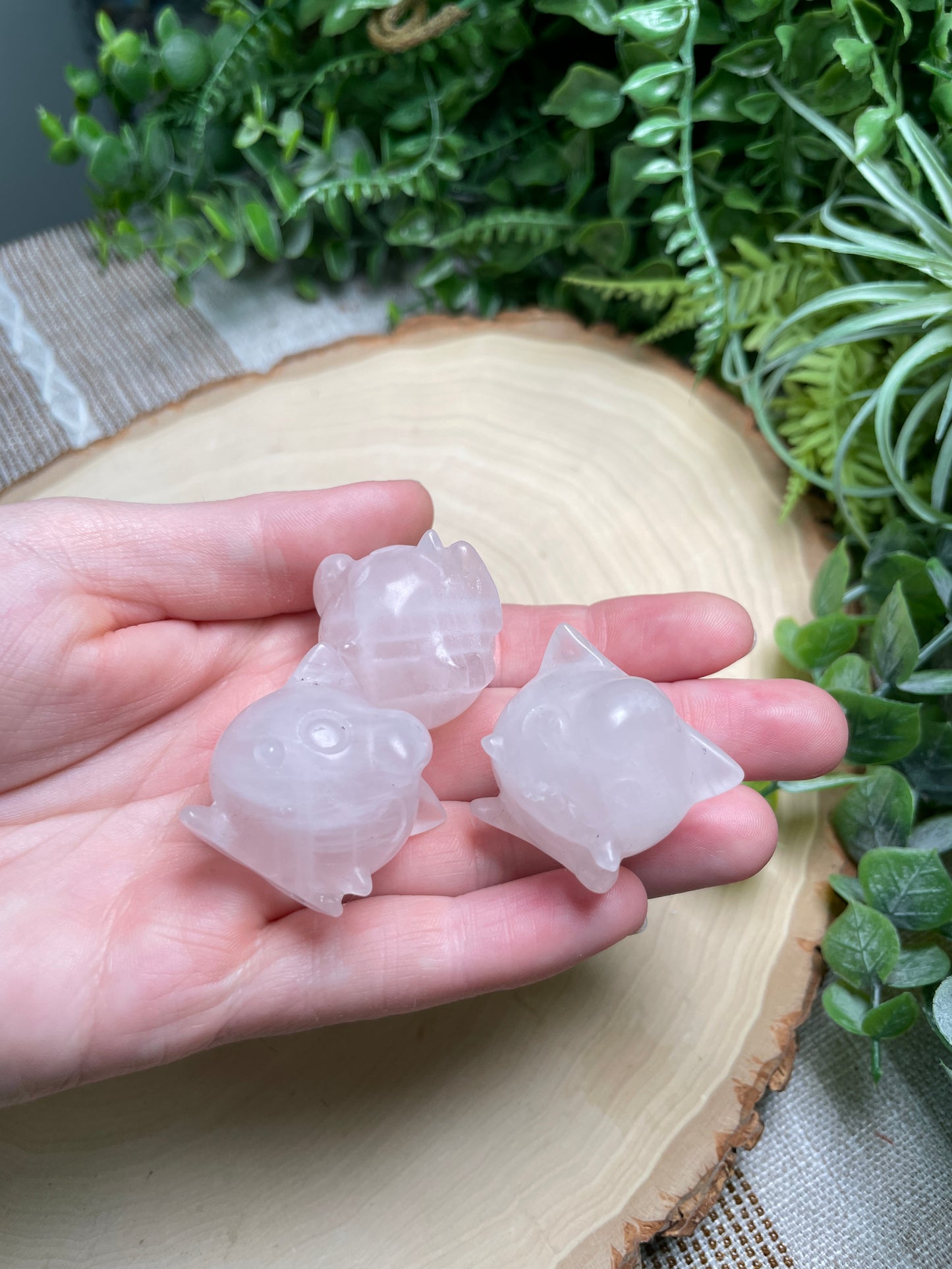 Crystal Jigglypuff (dark moss agate available)