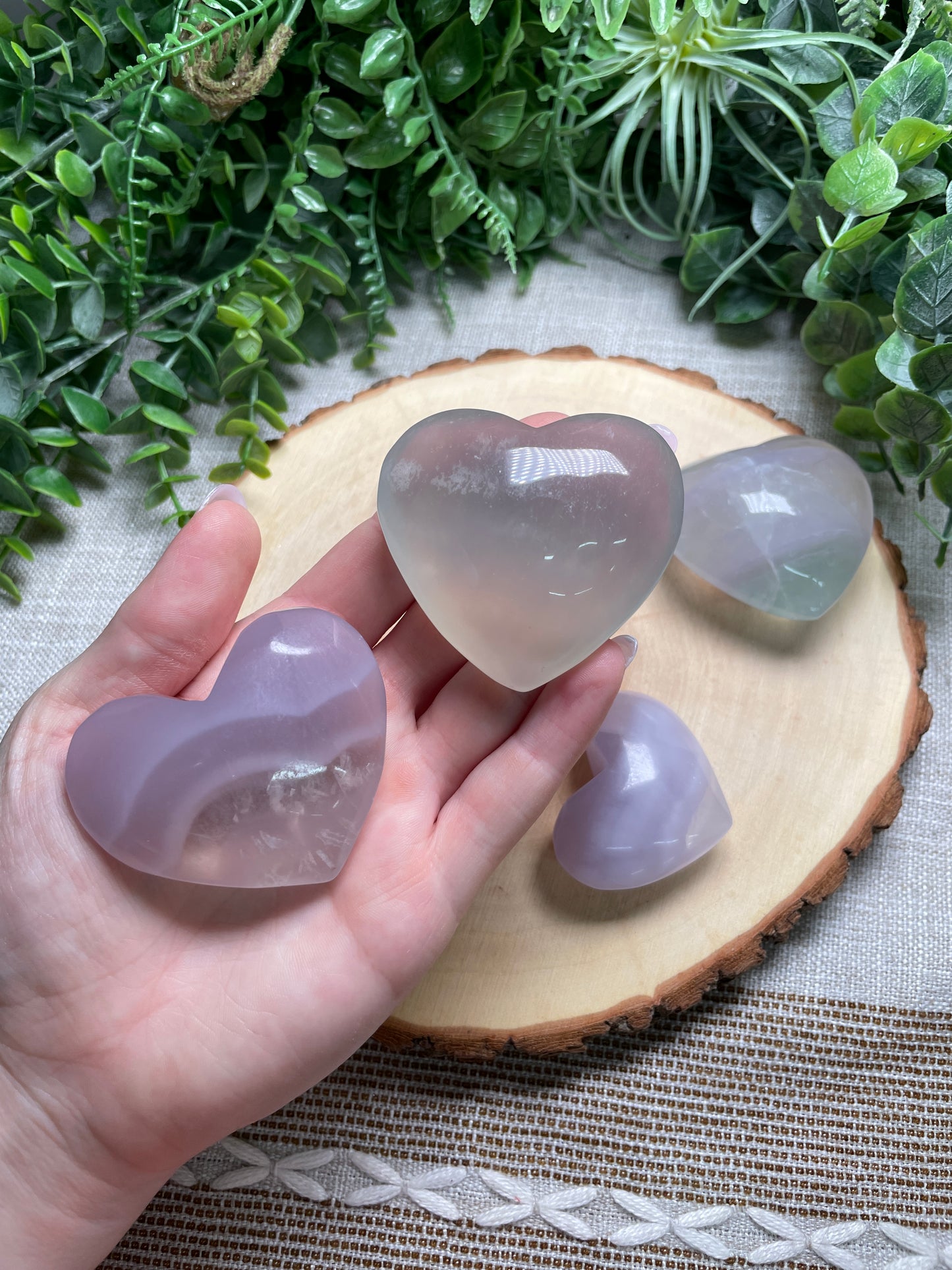 Pastel Fluorite Heart