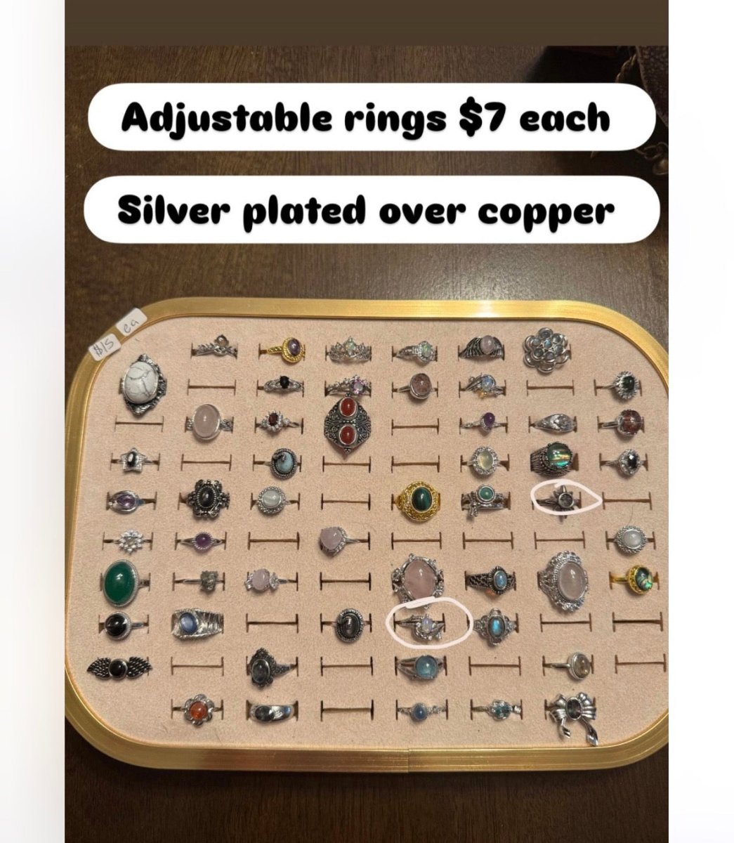 3 necklaces and 2 rings | Copper Ashes