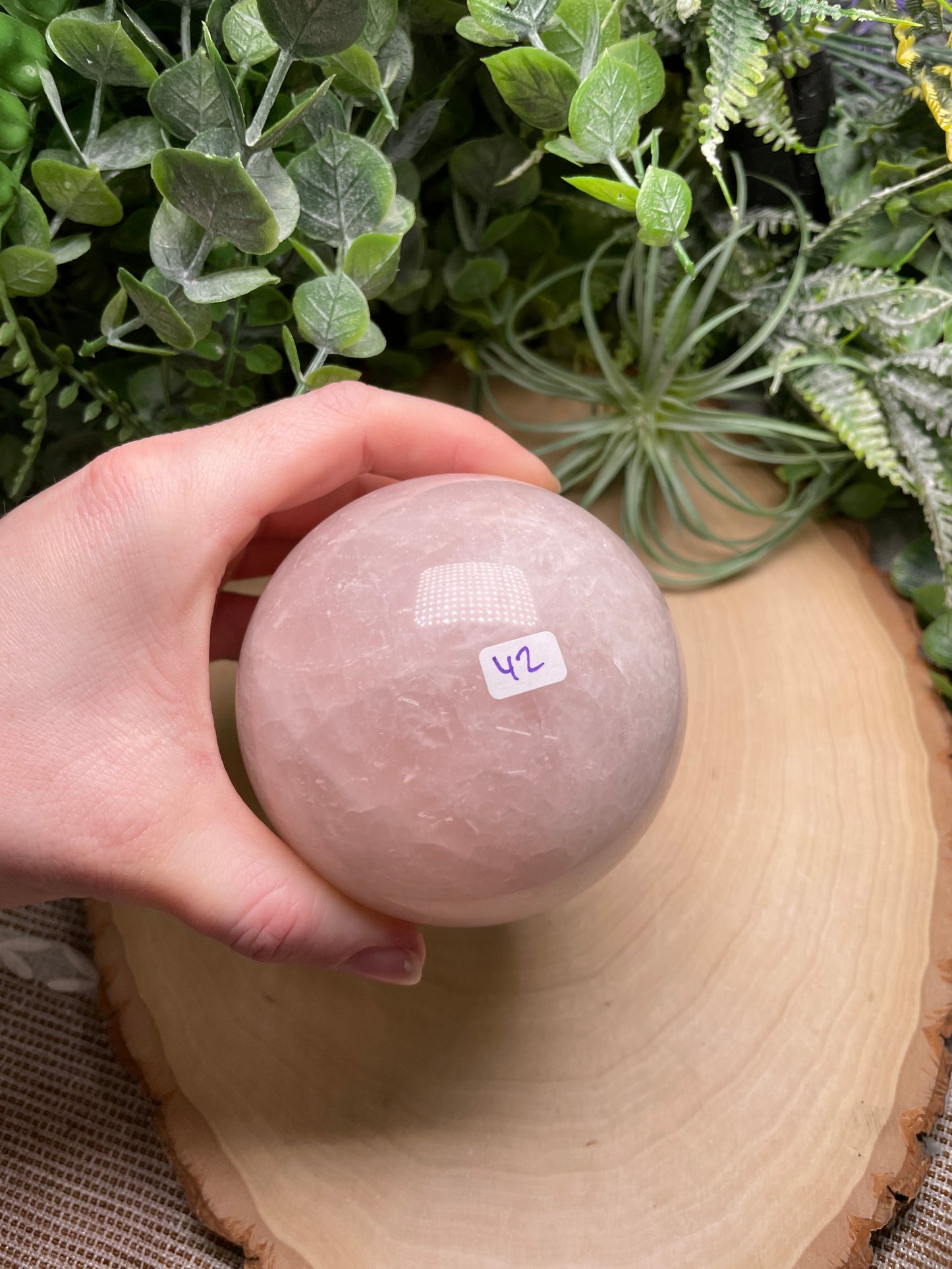 Rose Quartz Sphere (42 available)