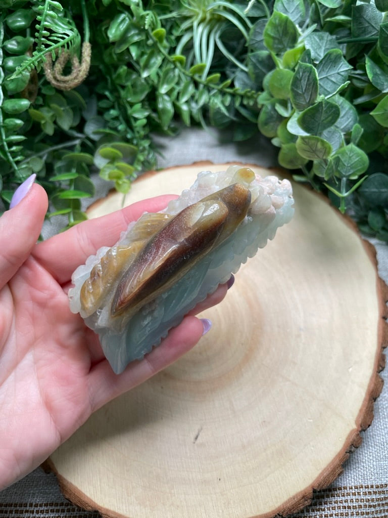 Amazonite Dolphin (chipped)