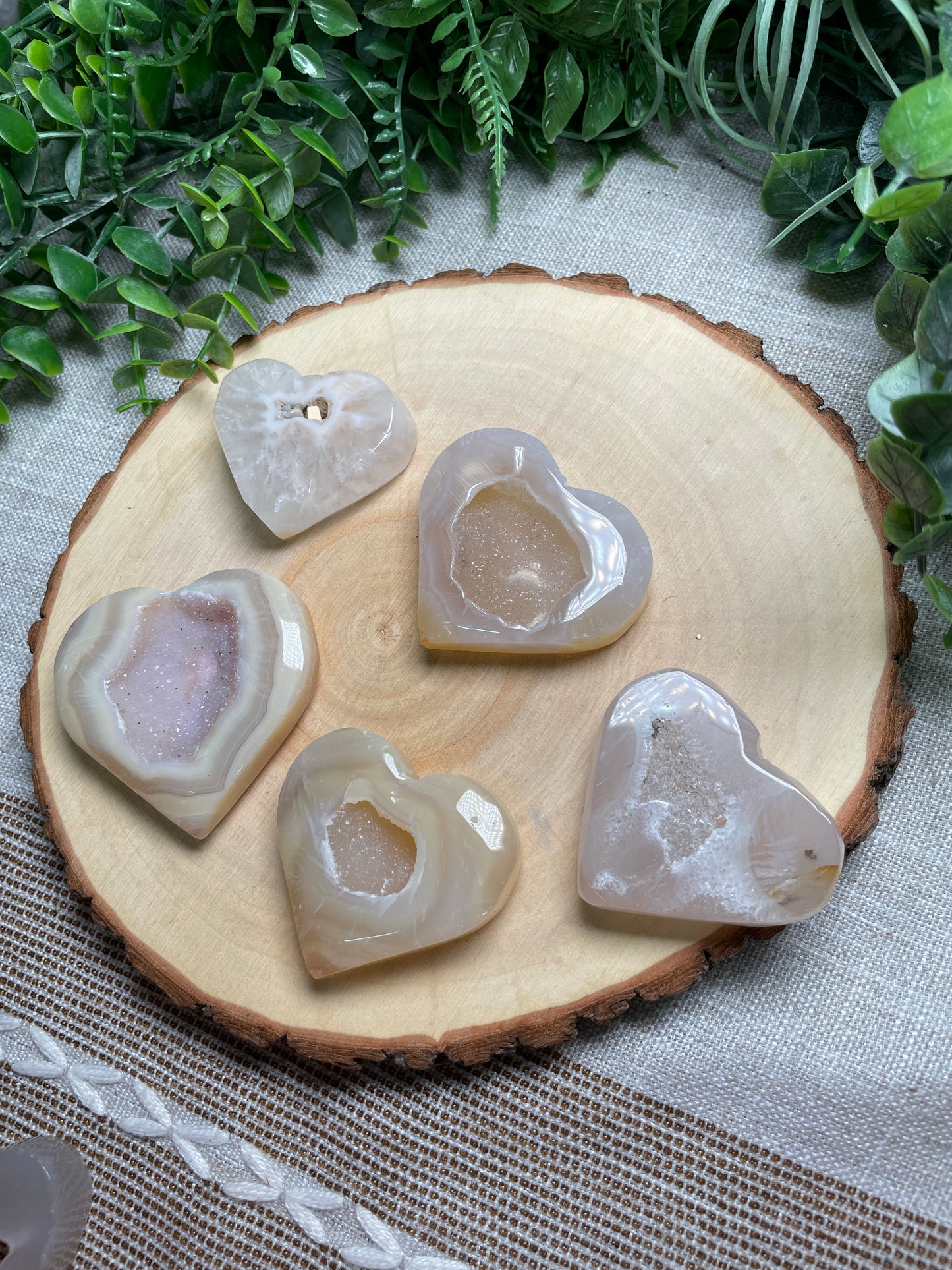 Druzy Agate Heart