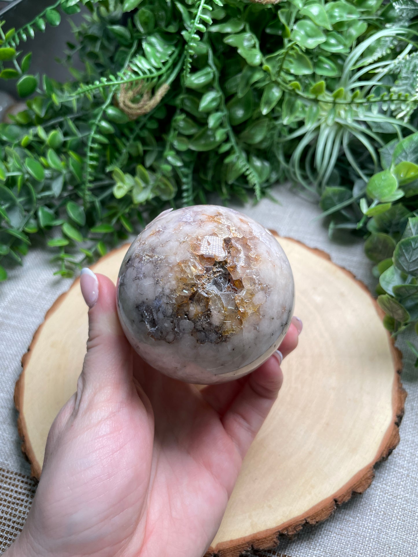 Pink Amethyst Mix Sphere