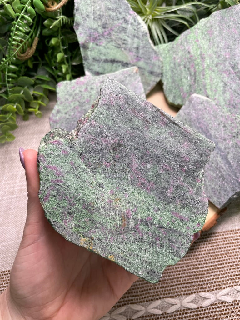 Ruby Zoisite Slab