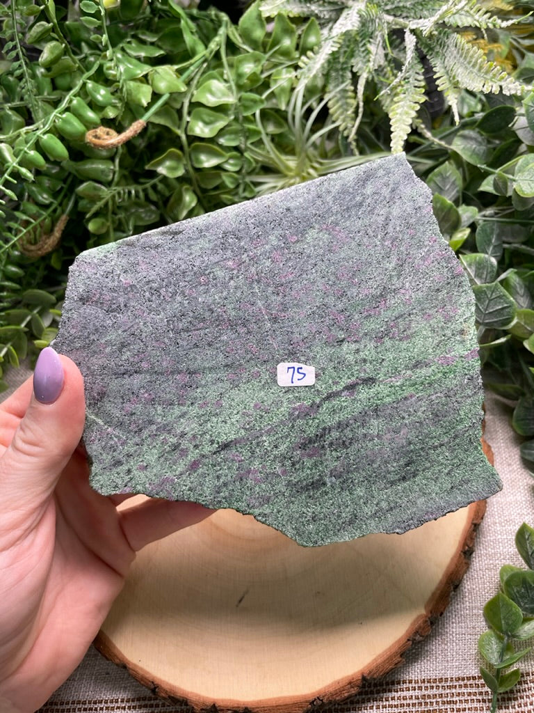 Ruby Zoisite Slab