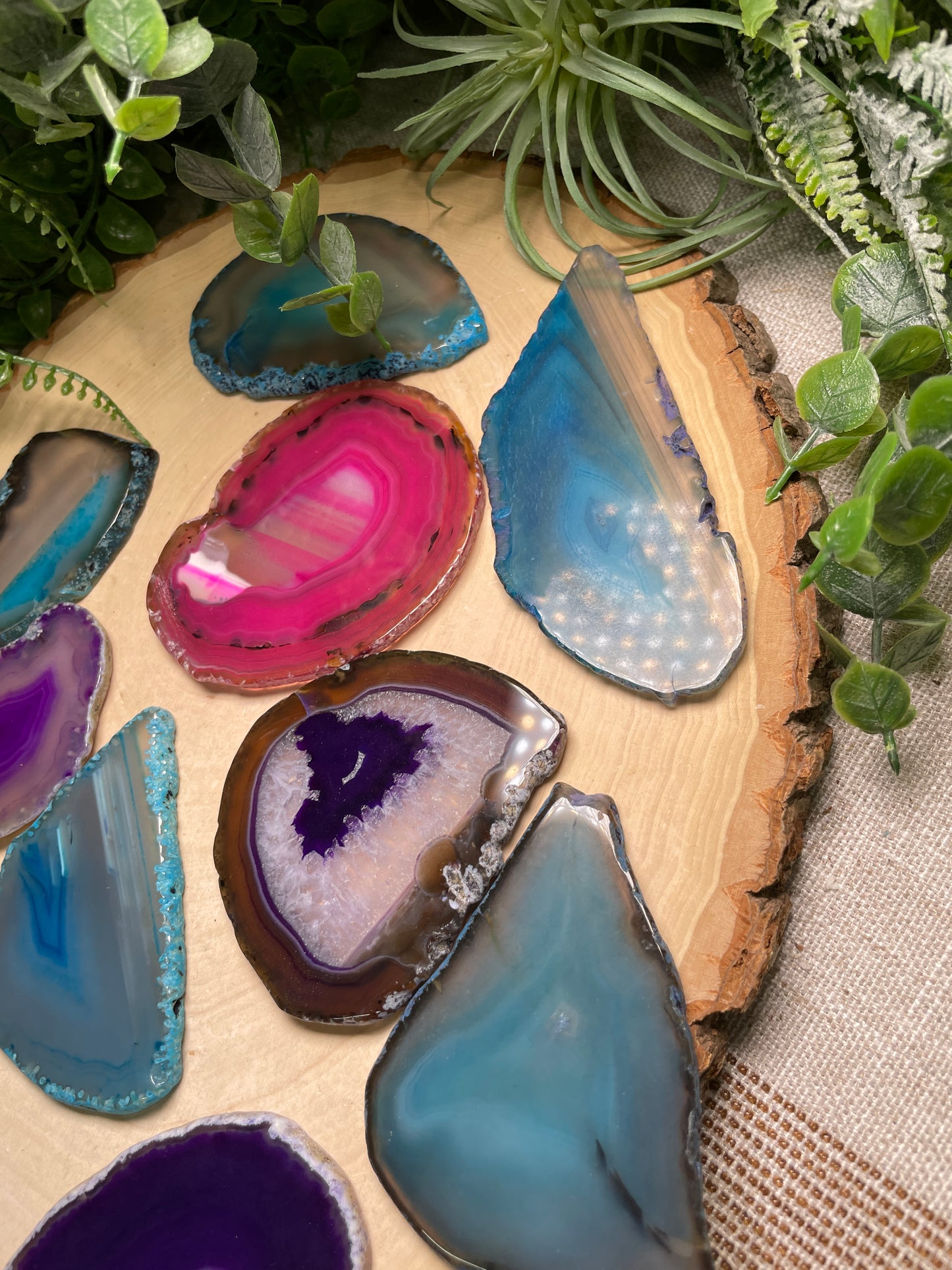 Dyed Agate Slice