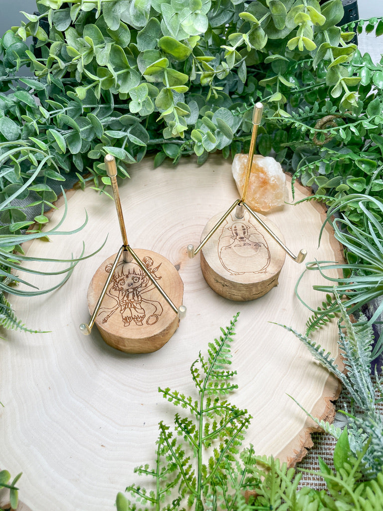Wooden Slab/ Plate Stand