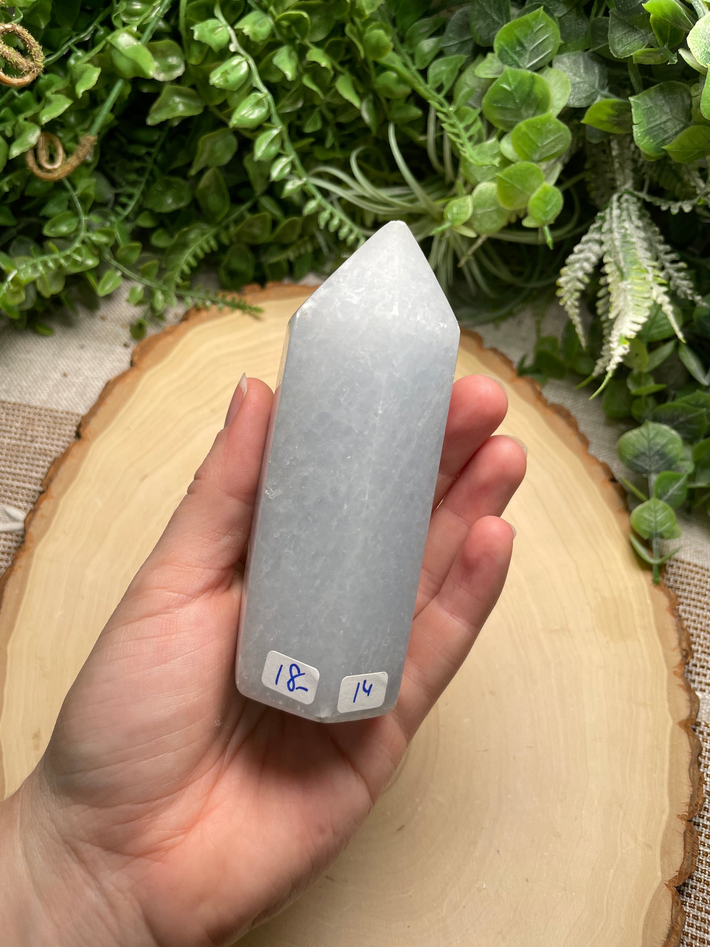 Blue Calcite Tower