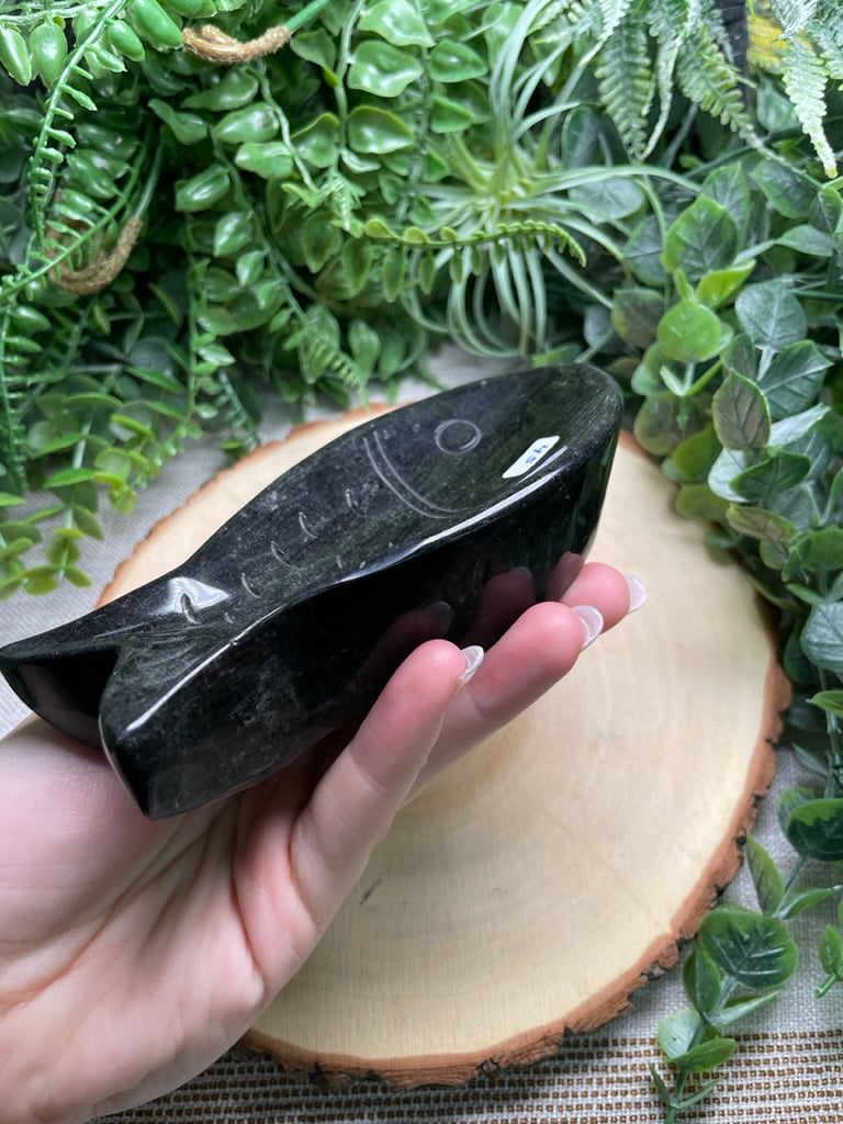 Obsidian Fish Dish (chipped)