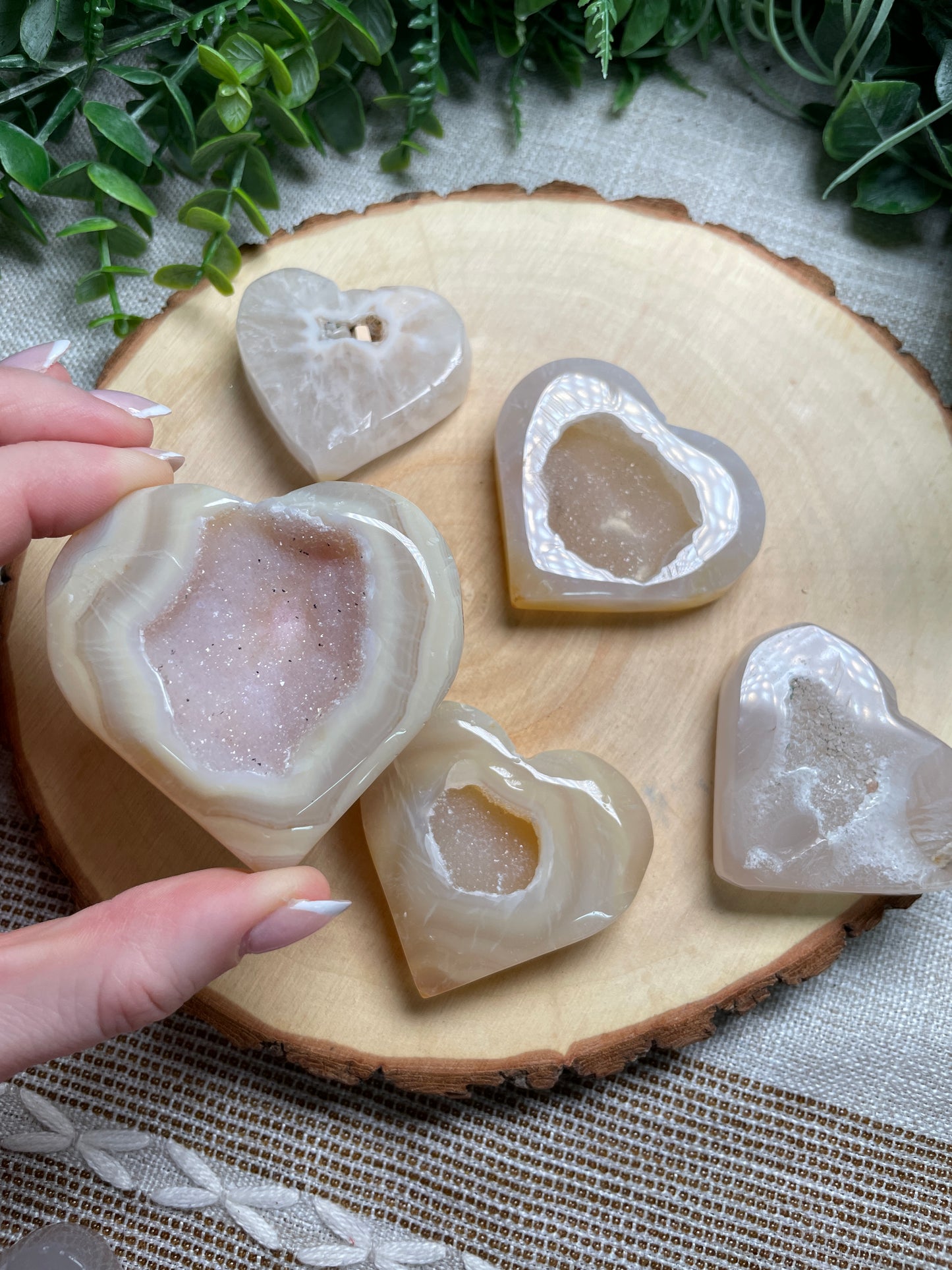 Druzy Agate Heart