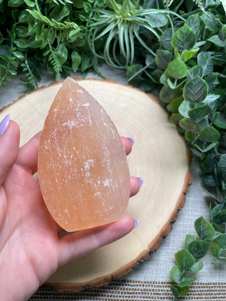 Peach Selenite Freeform
