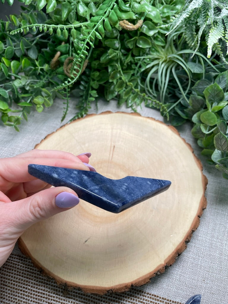 Blue Aventurine Boomerang
