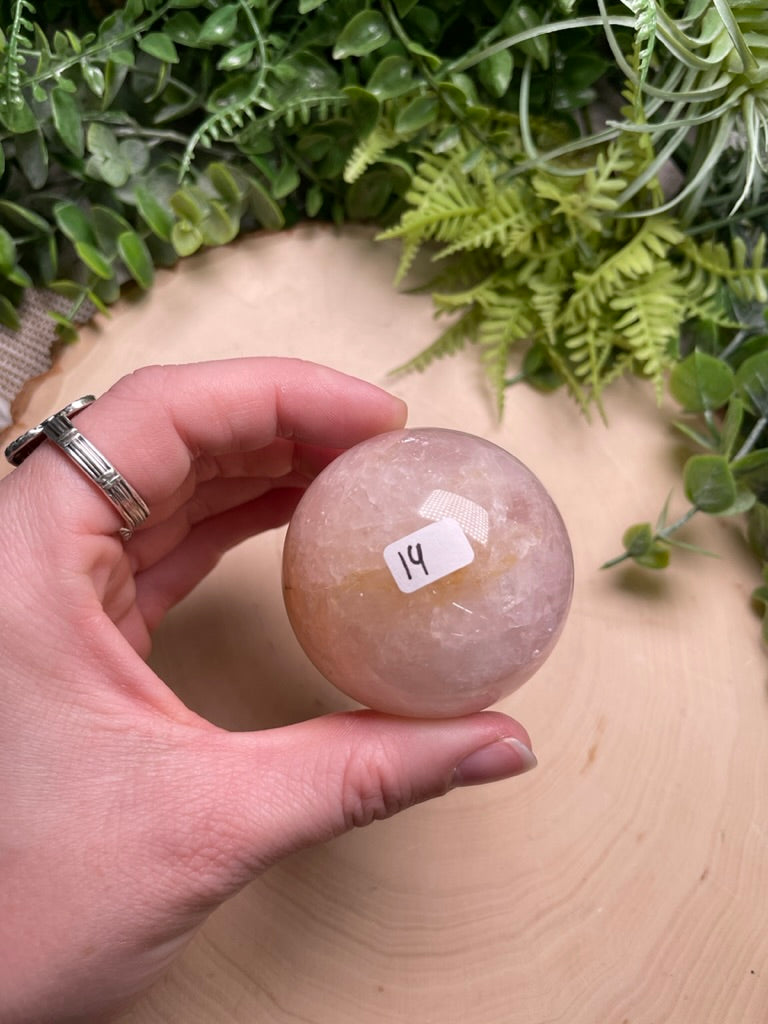 Rose Quartz Sphere (42 available)