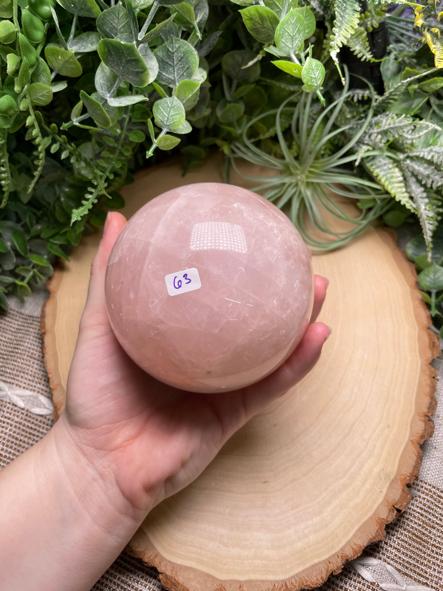 Rose Quartz Sphere (42 available)