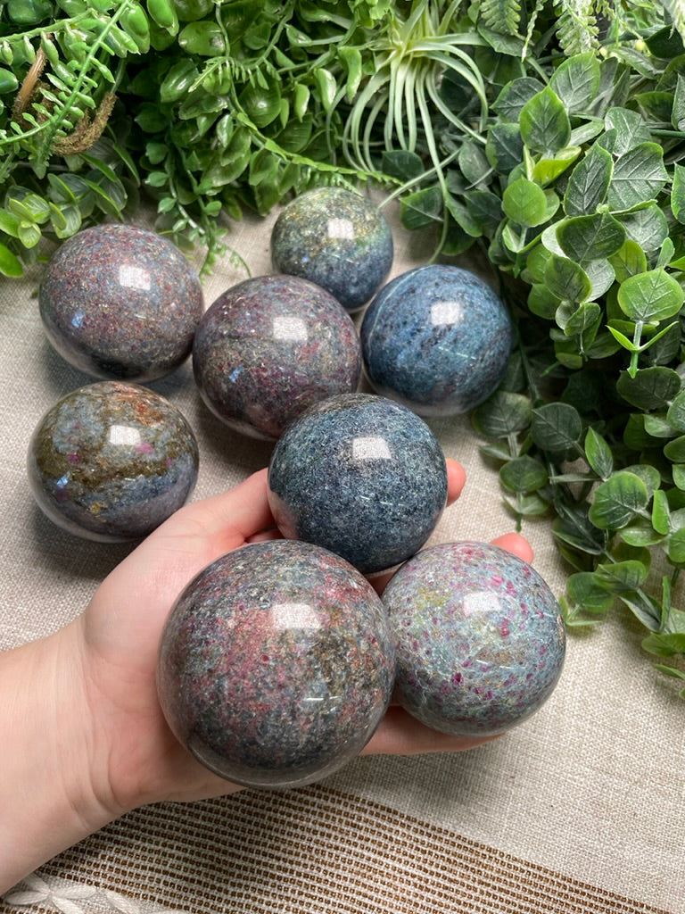 Ruby Fuchsite Sphere