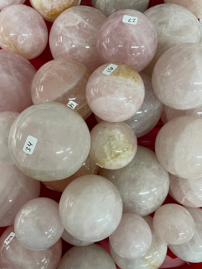 Rose Quartz Sphere (42 available)