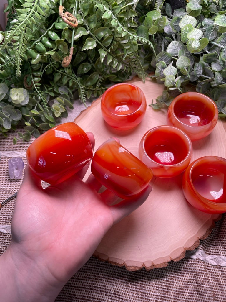 Synthetic Carnelian Bowl