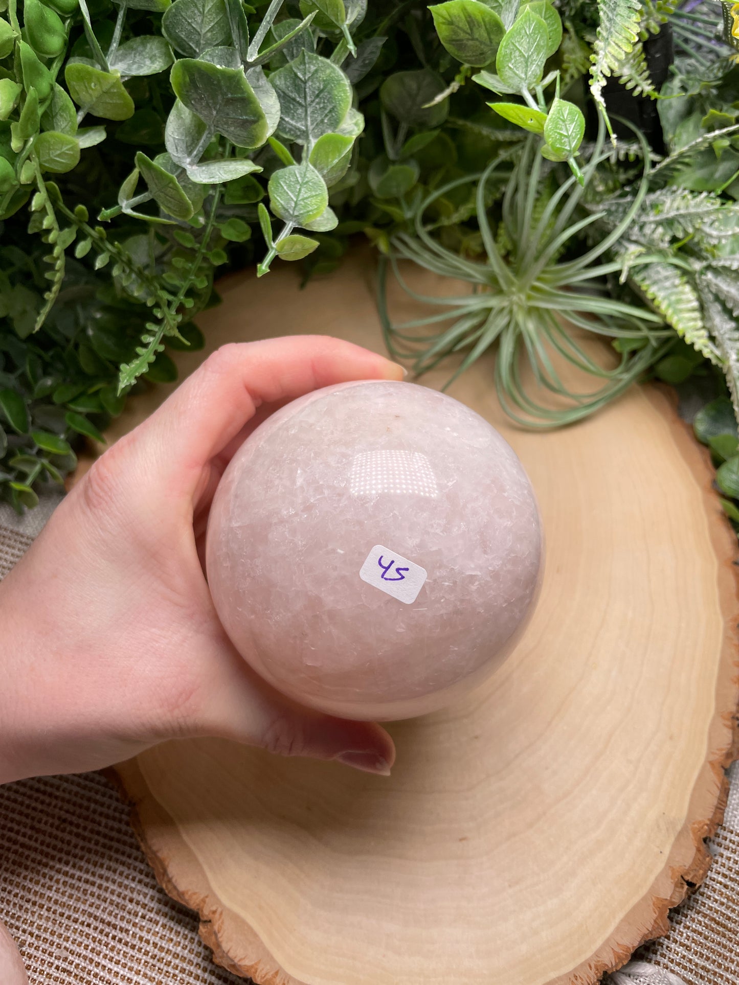 Rose Quartz Sphere (42 available)
