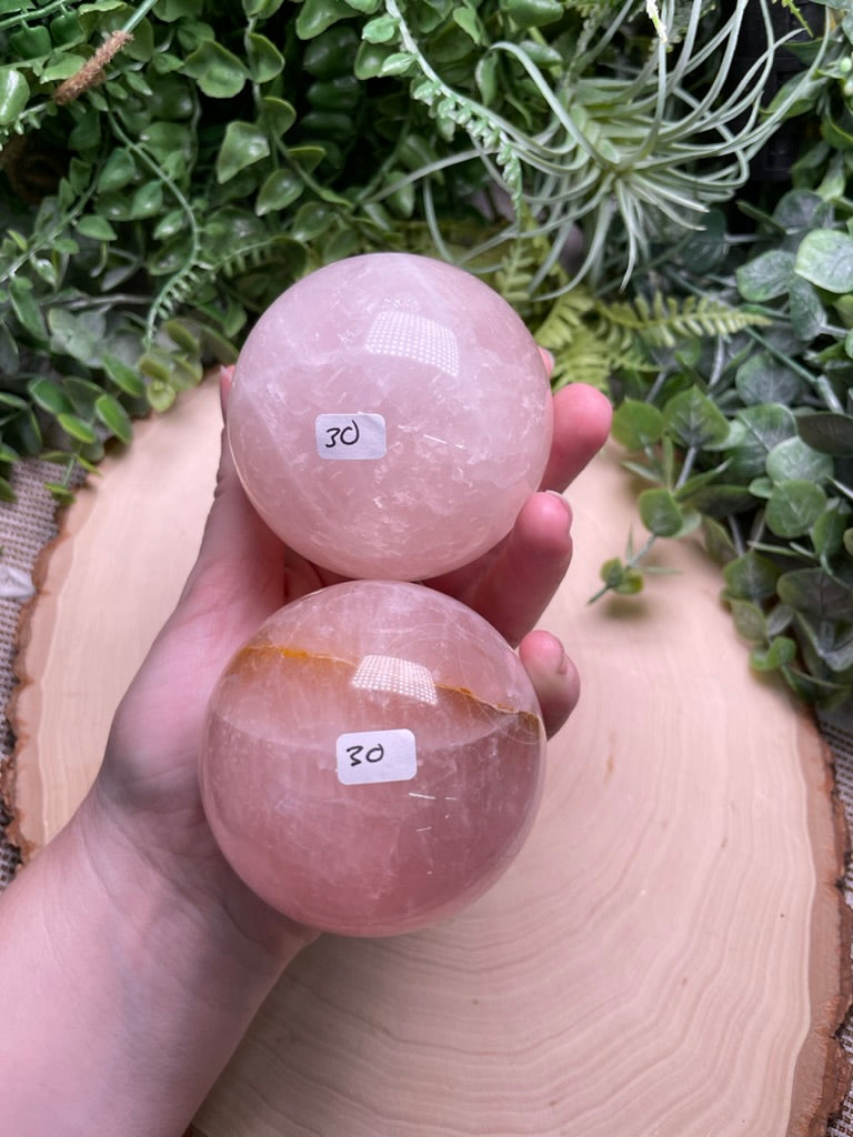 Rose Quartz Sphere (42 available)