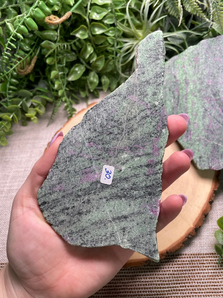 Ruby Zoisite Slab