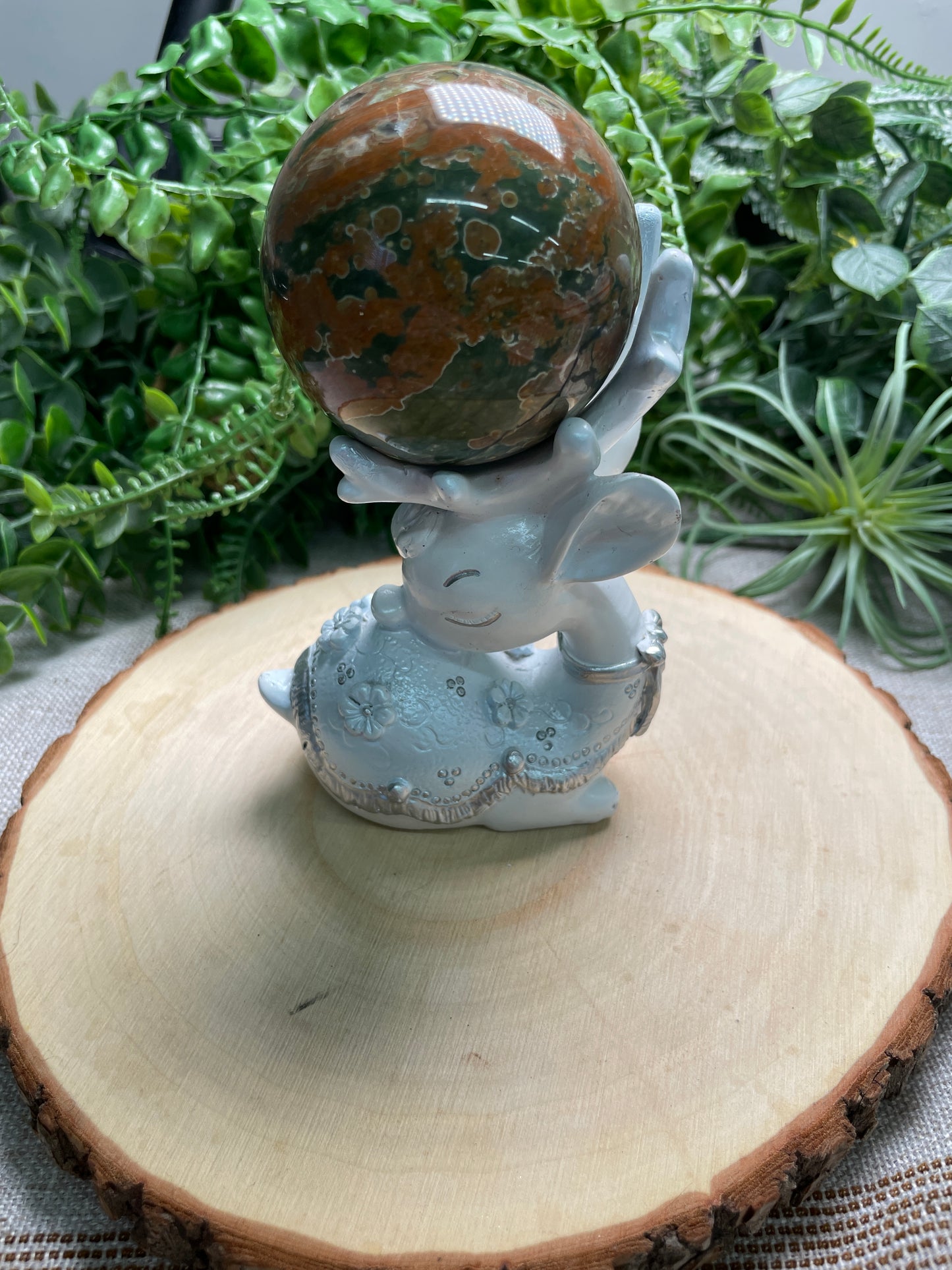 Resin Deer Sphere Stand