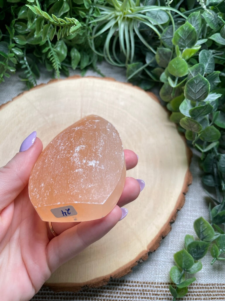 Peach Selenite Freeform