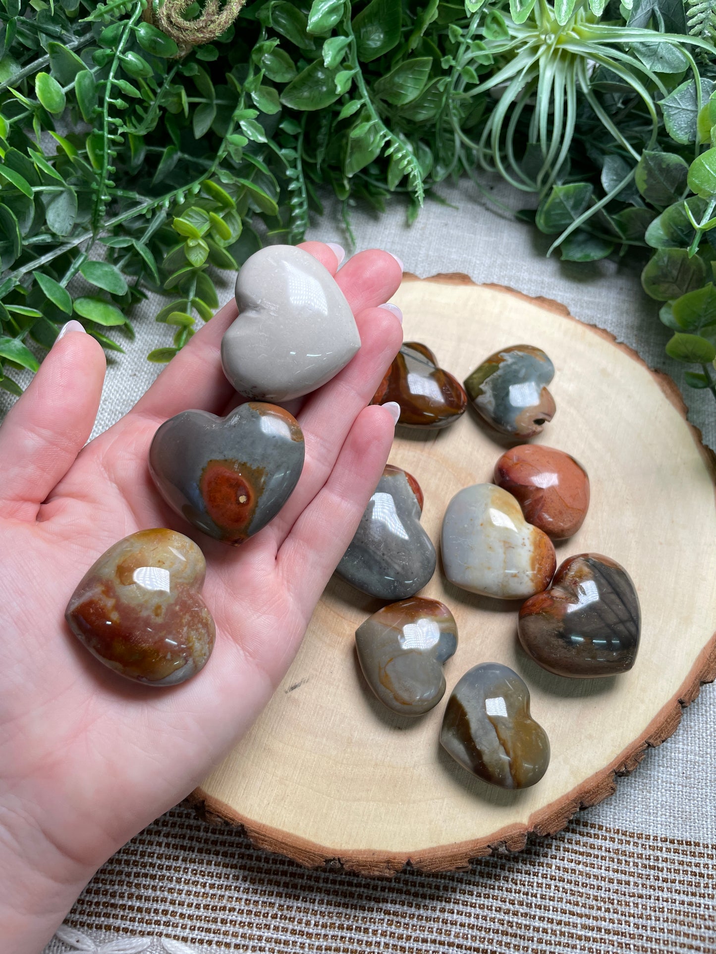 Polychrome Jasper Heart