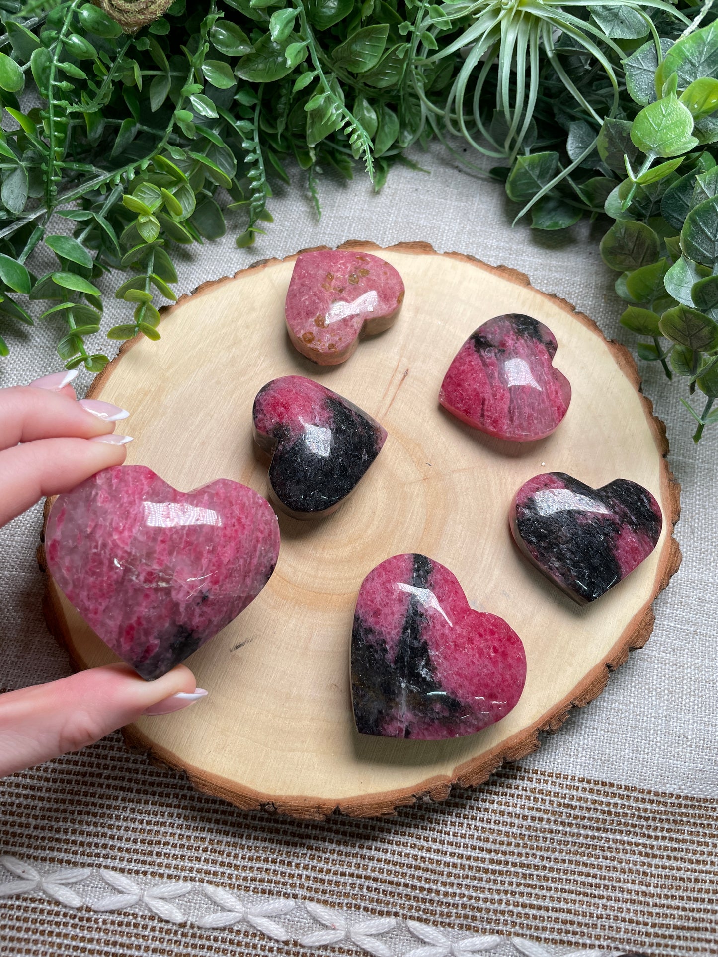 Rhodonite Heart