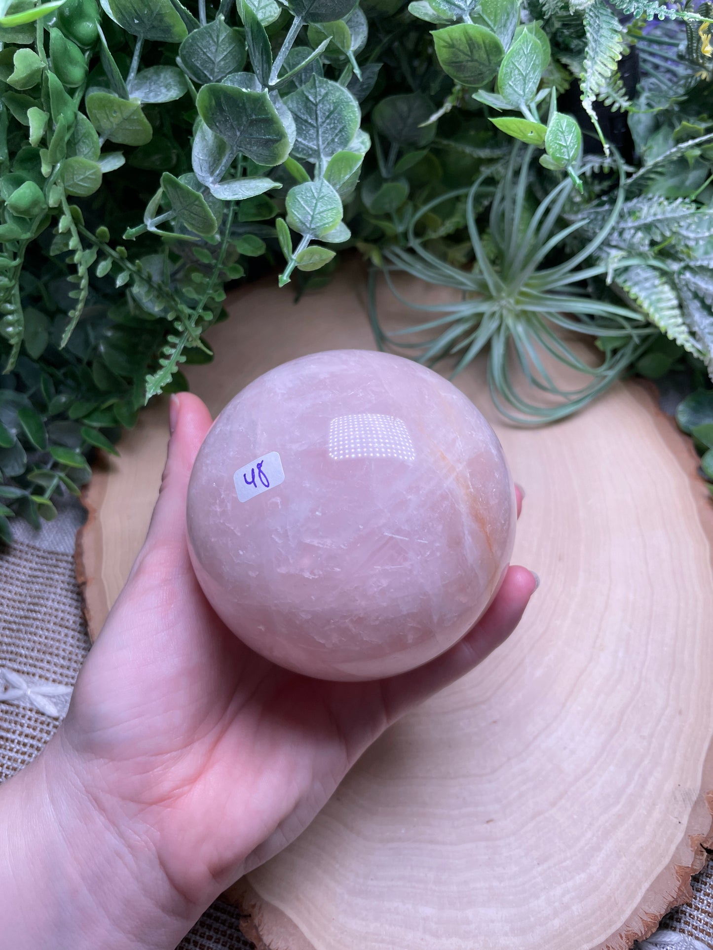 Rose Quartz Sphere (42 available)