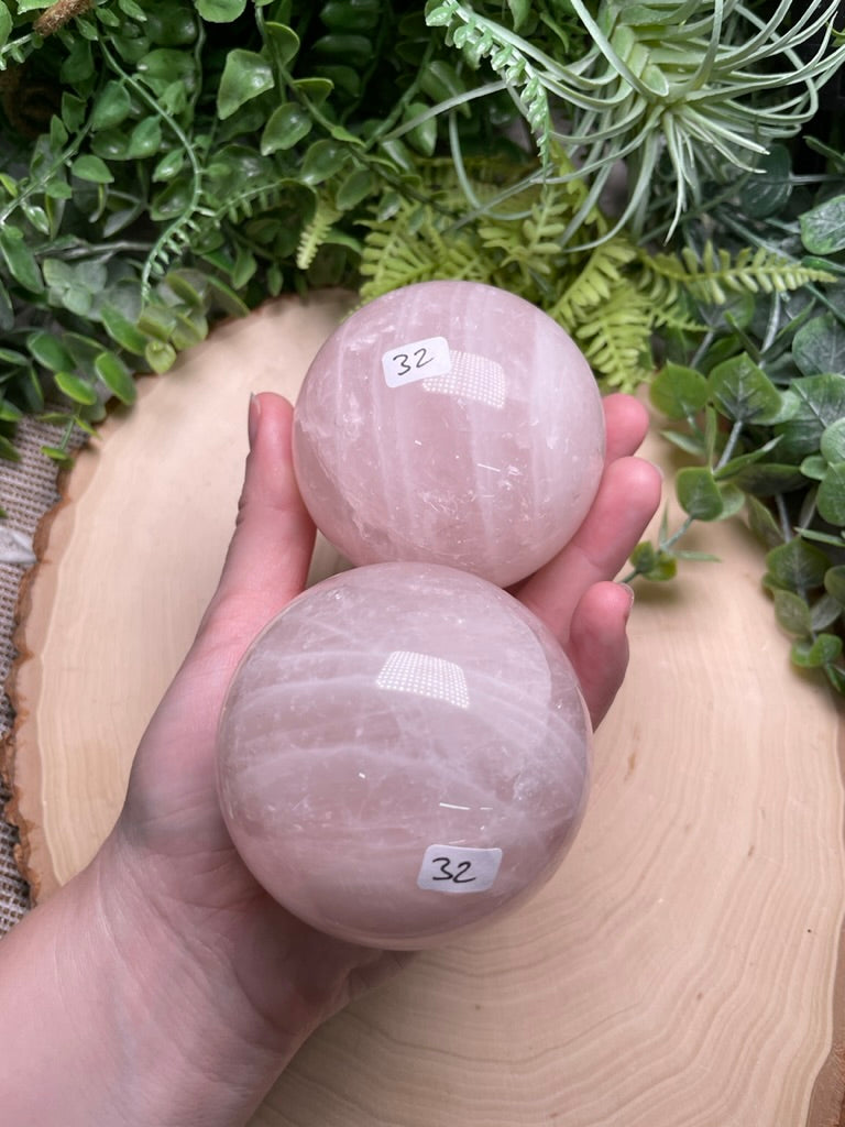 Rose Quartz Sphere (42 available)