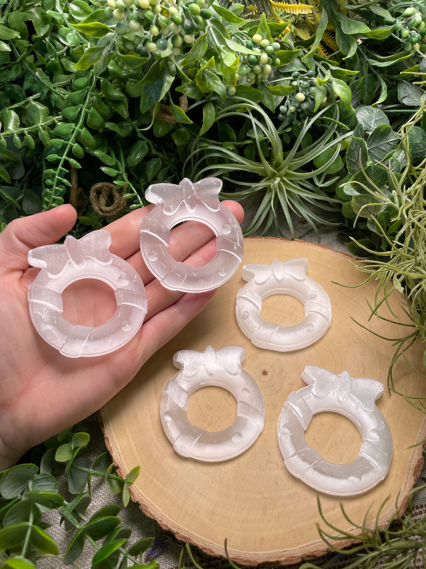 Selenite Wreath