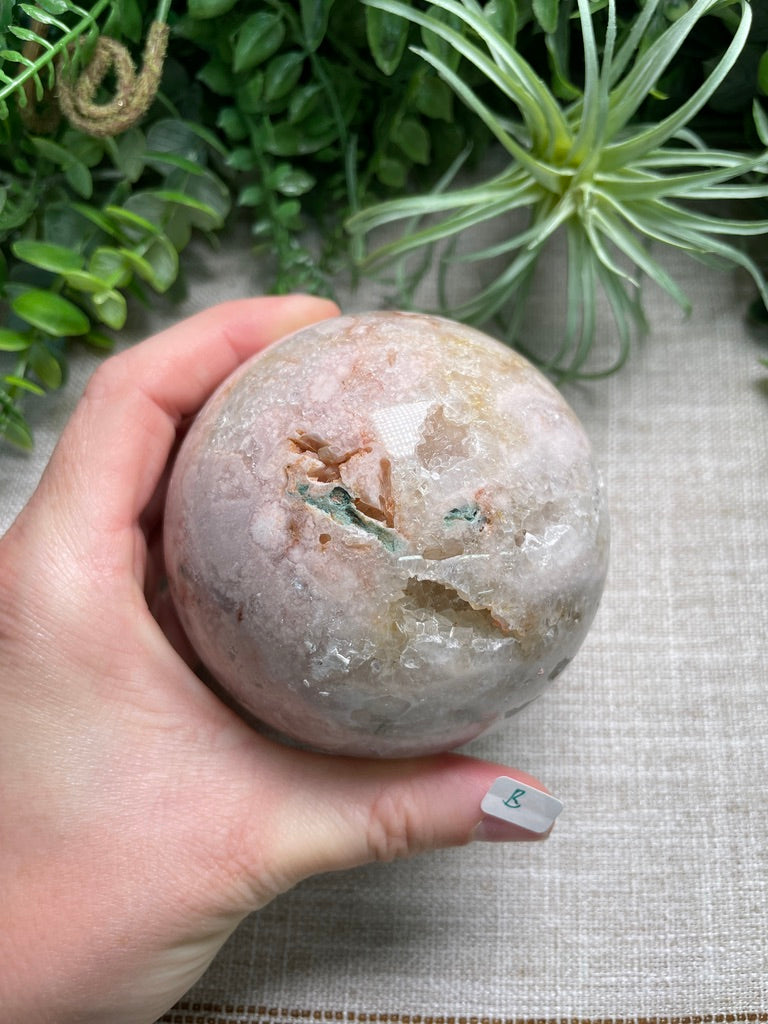 Flower Agate Mix Sphere