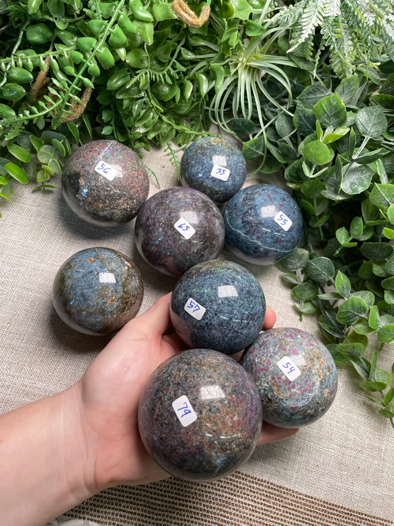 Ruby Fuchsite Sphere