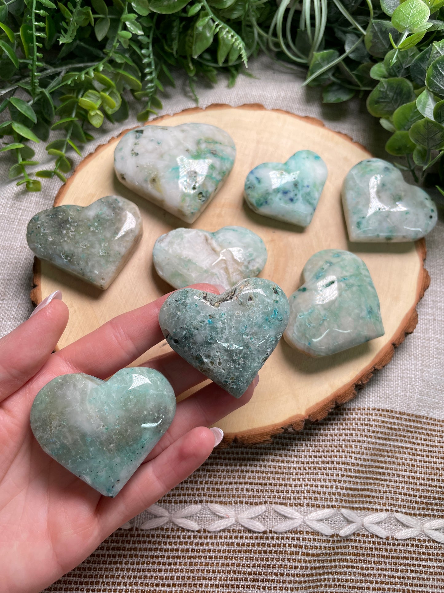 Chrysocolla Heart