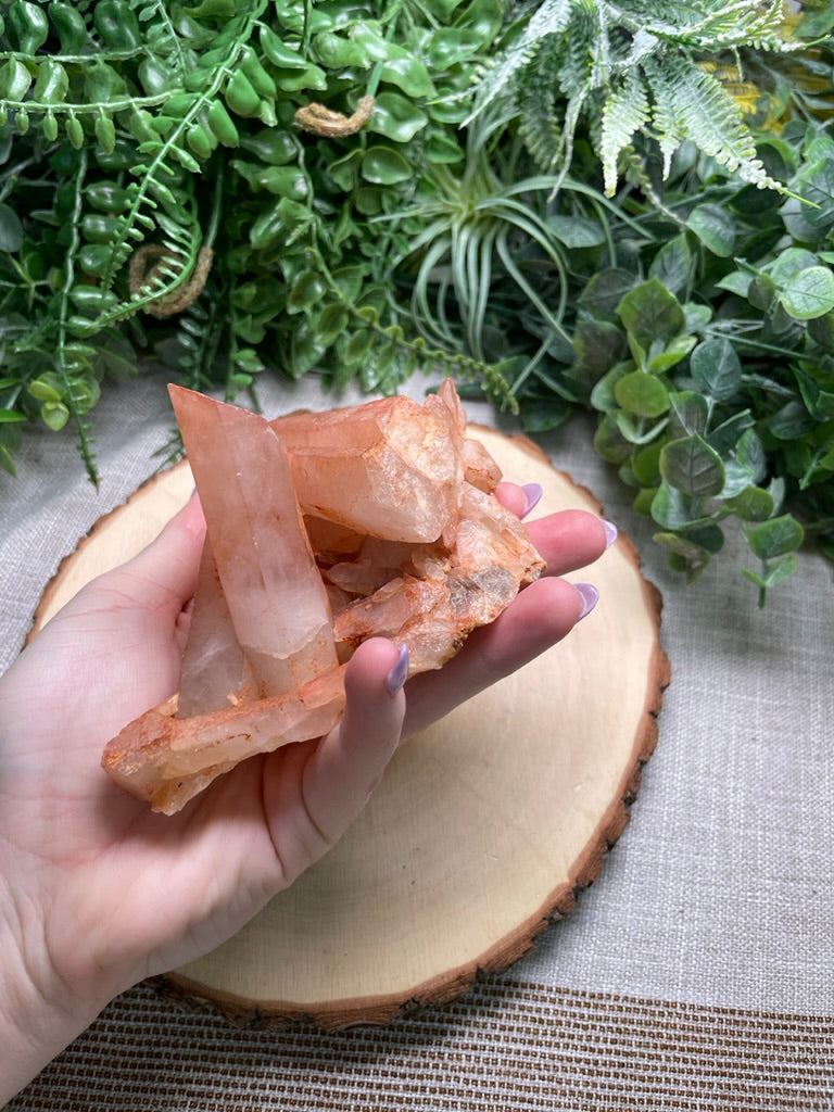 Hematoid Quartz Cluster