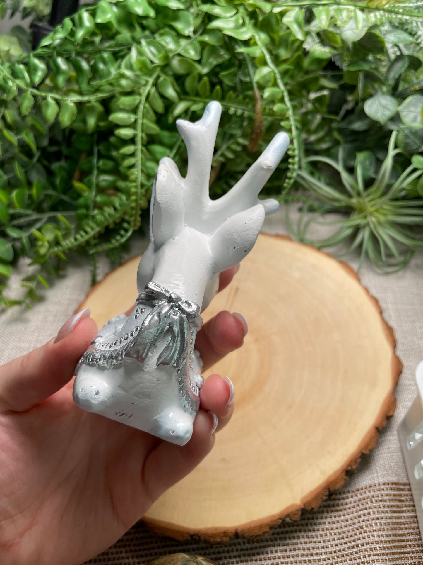 Resin Deer Sphere Stand