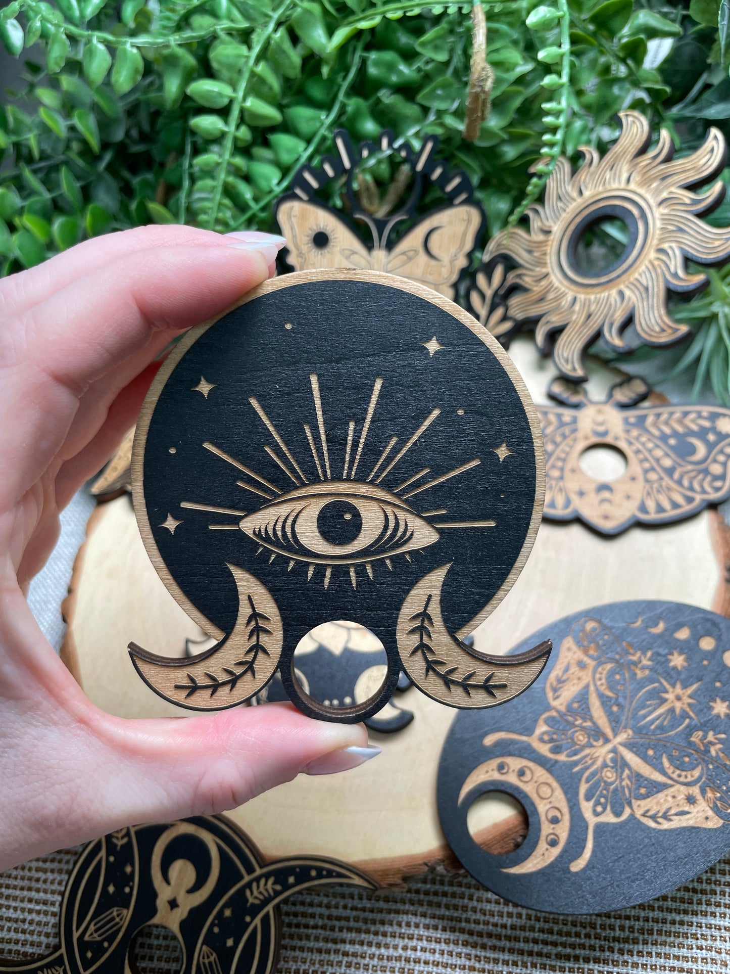 Wooden Sphere Stand